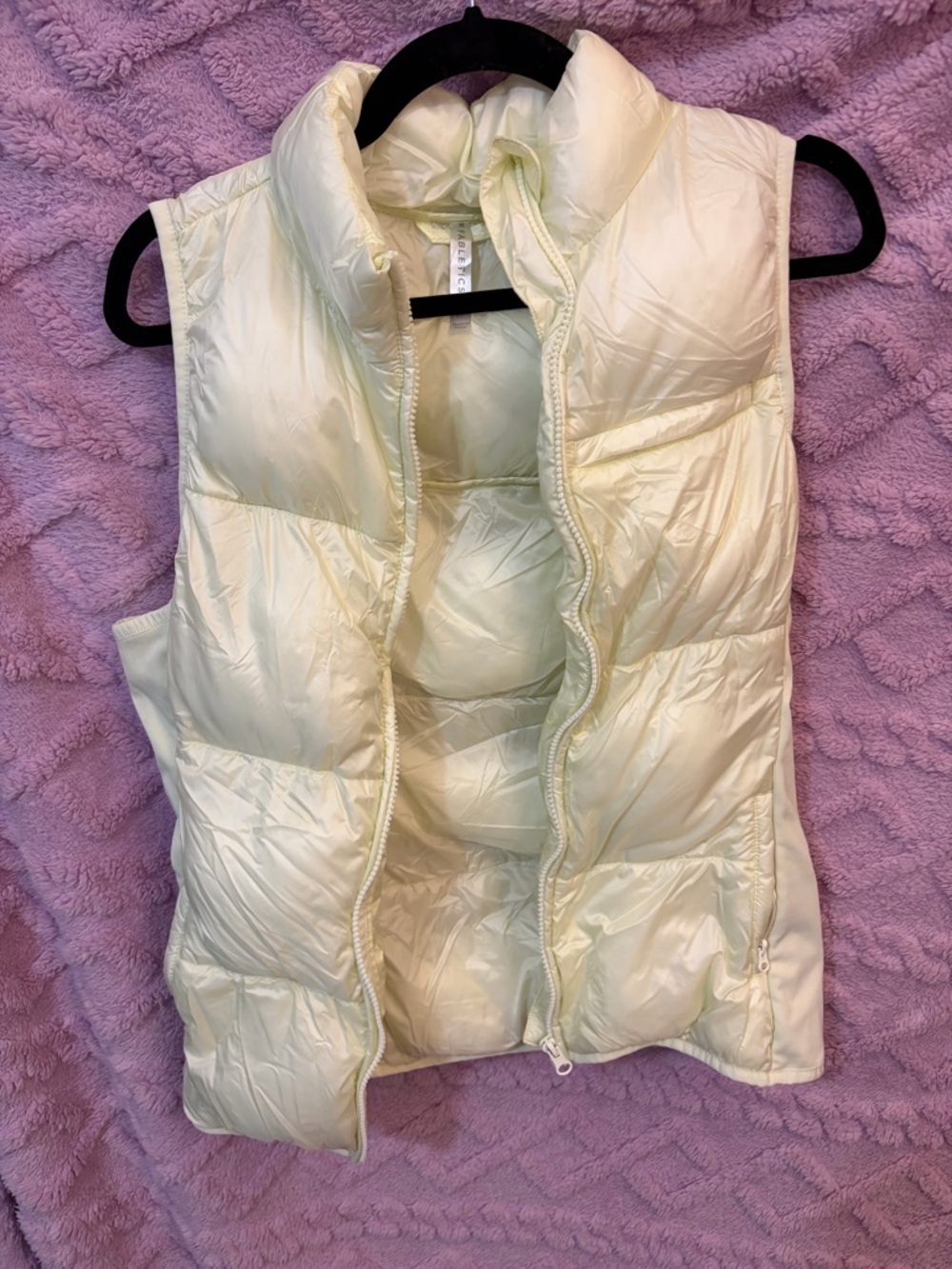 Fabletics bright yellow Quilted Puffer Vest